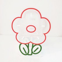 일상전환 귀여운 아크릴 투명 캐릭터 연필꽂이 펜꽂이 펜 홀더 수납 정리 케이스 플라워, 일상전환 귀여운 아크릴 투명 캐