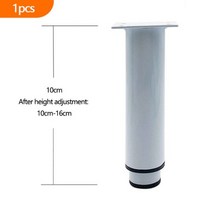 원목식탁다리 우드슬랩 테이블철제 다리 8-25cm 조정 가능한 소파 발 금속 가구 블랙 화이트 Tv 캐비닛 침대 커피 테이블 교체 하드웨어 1 피스124417, 1pcs-white-10cm