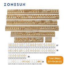 식품교반충진기 184 PCS 알파벳 문자 세트 숫자 기호 10cm T 슬롯 스탬프 핫 포일 스탬핑 기계 사용자 정의, 02 Font Customization