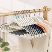 생활광장 논슬립고리회전형 논슬립 매직 옷걸이10P, 오렌지10P, 10개