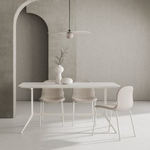 한샘 도노 세라믹 어반 6인 식탁세트 (슬림의자4 포함), C형: 화이트마블, B형: 웜그레이, A형: 베이지(P)