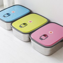 스텐 반찬통 밀폐용기 김치, 블루