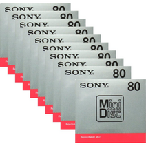 Sony 소니 미니 디스크 MD용 레코딩 10개 80분 MDW80T, Recording for Mini Disc MD