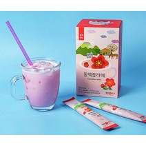 제주의 겨울 향기를 담은 천연 동백꽃라떼 20개입