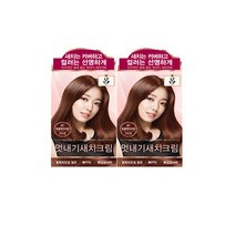[본사직영] 려 우아채 멋내기 새치커버 한방염색약, 초콜렛브라운6C (60gx2), 2개