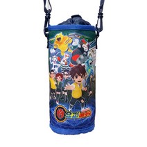 요괴메카드 물병크로스 아동 어린이 남아 캐릭터 물병주머니, 네이비