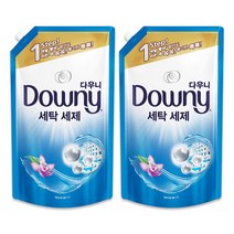 다우니 세탁세제 리필 1.7L+1.7L 블루, 1개