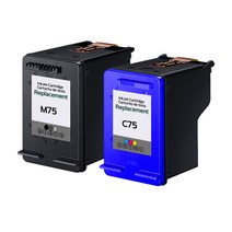 INK-M75 INK-C75 세트 삼성잉크 재생잉크 SCX-1770F/FH/1470/1460/1455/1450/1430 MJC-6750, M75(검정)+C75(컬러)세트