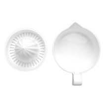 1pcs 수동 휴대용 감귤류 Juicer 플라스틱 오렌지 레몬 압착기 주방 악세사리 과일 도구 Juicer 기계 주방 도구, 하나, White