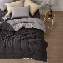 고온워싱 먼지없는 마이크로 차렵이불 이불베개세트 이불패드세트 SS/Q