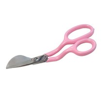GHSHOP 아플리케 Duckbill 가위 Duckbill 가위, 18x7.5cm, 금속, 분홍색