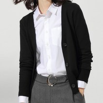 데일로엔 여성용 베이직 브이넥 3버튼 포인트 가디건
