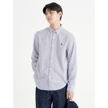 [빈폴] [SLIM] 블루 코튼 브러쉬드 옥스포드 윈도우 체크 셔츠 (BC2964A26P)
