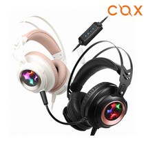 COX CH60 사운드플러스 리얼 7.1 게이밍 헤드셋 (화이트), 1