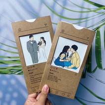 일러스트 편지지 드로잉 고백 남자친구 편지 손글씨 선물 감성 이색 기념일, 틱탁, 5인