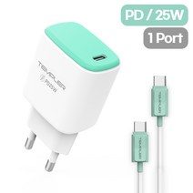 템플러 PD25W 1포트 충전기 C타입 케이블, 본체