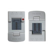SKM 랜 테스터 SK-L100 RJ45 UTP 케이블 인터넷선 테스터기 통신회로 랜선 체크 측정공구 컴퓨터 렌 국산 랜테스터기 UTP전용 결합 오류 감지기 측정기 분리형 네트워크, 1개