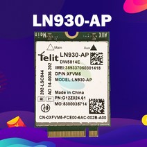 WWAN 무선 Wifi 4G 카드 DW5814E Telit LN930-AP FDD-LTE NGFF 모듈 (Dell 노트북 용) Latitude 14 "7