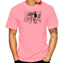 승마용품 남성 T 셔츠 3 라이딩 말 기사 o 목 티 플러스 사이즈 S5xl, 17 Men Deep pink_02 XS