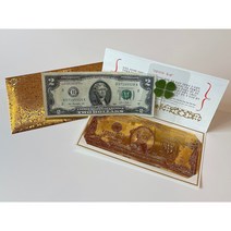 2달러 선물첩(지폐O 네잎O)