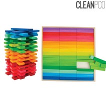 [RA㏓] f04 해피타운 스택킹블럭 카프라 막대 놀이완구 교구 장난감 원목 ▷_§Ea, 《본상품》