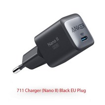 듀얼 고속 멀티 충전기 호환 Anker휴대용 USB C 30W 711 충전기 유형 c 맥북 에어 13 12 고속, 01 711 Black EU