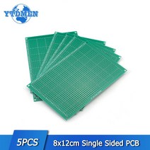 스마트전자칠판 전자칠판 5 개/대 8x12cm 단일 양면 PCB protoboard 8*12cm 범용 인쇄 회로 기판 녹색 구리 플레이트 전자 보드, 한개옵션0