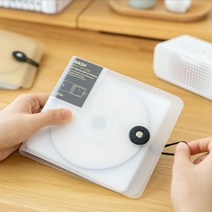 키밍 CD케이스 DVD케이스 CD DVD 앨범 수납함 정리함, 투명 화이트, 본상품선택