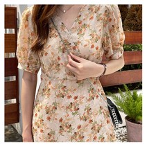 꽃무늬원피스 상견례옷차림 결혼식하객룩 키작녀 청 트렌치 원피스 아나운서 아이유 서른아홉손예진옷 신사와아가씨조사라옷 144