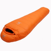 초경량 구스다운 침낭 동계 겨울 혹한기 극동계 백패킹 캠핑침낭 슬리핑백, 1개, 레드 3000g