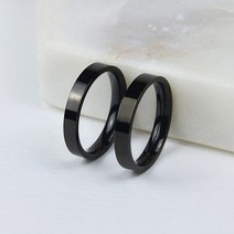 포롱주얼리 3mm 플레인 엥게이지 써지컬반지 R061