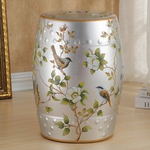 도자기 벤치 화장대 의자 중국 원형 중국풍 선반 꽃, AC