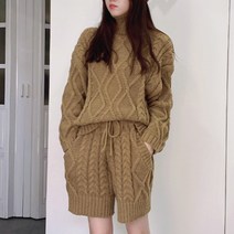 [세인트이브] 13701 예쁜 니트 반바지투피스