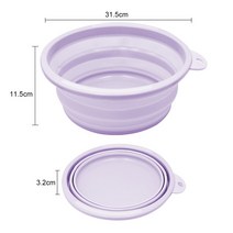 세척 차 옷을위한 대형 휴대용 플라스틱 분지 야채 세척 접는 분지 홈 주방 목욕 발 접는 분지 양동이, 미디엄 퍼플, 미디엄 퍼플