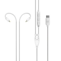 MEE audio MX PRO 시리즈 및 M6 PRO 교체용 헤드셋 케이블 인라인 마이크 및 리모컨 포함 (검정), USB-C Headset Cable_Clear
