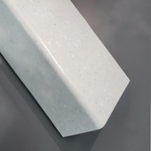 BMC 인조대리석 마루굽틀 80X80X1200 현관 인테리어자재 마루귀틀 귀틀 타일 마감재 재료분리대 (스노우 컬러) 10개