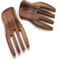 Lipper International Acacia Salad Hands 3.75” x 7” x １.88” One Pair, 1