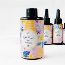 레진용액 데코레진아트 UV베이스(소프트/하드타입)용량선택/플라이피싱, 데코레진아트 UV베이스투명(소프트)200g