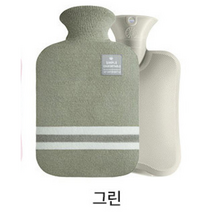 국내배송 보온물주머니+니트커버 융단포 핫팩 세탁가능 생리통 핫팩, 보온물주머니SC 2000ml 그린