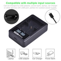 Powertrust LED USB 듀얼 충전기 BP-511A BP 카메라 배터리 캐논 EOS 40D 5D D60 G6, 한개옵션0