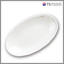 [돌산멜라민] 안개꽃연마블 타원스끼다시 (DS-5623) - 타원 접시 사라 스끼다시 (업소용그릇 멜라민그릇 예쁜그릇 식당접시 멜라민볼 멜라민찬기)