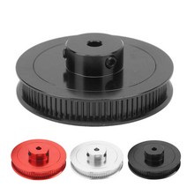 풀리 모터풀리 베어링풀러동기식 휠 80T 5mm GT2 타이밍 벨트 풀리 합금강 3D 프린터 용 CNC 선반 공작 기, 01 Red