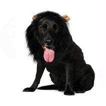 Qiao Niuniu Lion Mane for Dog Costume Lion Wig Large Pet Festival Party Fancy Hair Dog Clothes with, 1
