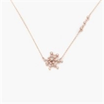 바이데이지 제이로렌 N0523 VINTAGE SCHOOL 빈티지스쿨 거미줄 디자인 큐빅 로즈골드 실버 목걸이