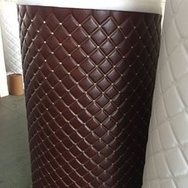 레자원단 엠보싱 방수 인조가죽 차박 캠핑카 매트, 100x135cm 브라운 스몰도트