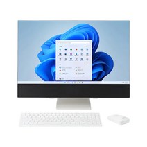 24인치 깔끔한 인텔 i3 윈도우11 사무용 업무용 일체형 PC, 8GB/SSD256GB/윈도우11홈, 24V70