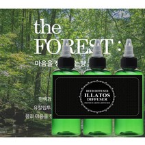 일라토스100ml 3개입 발향좋은 자동차 디퓨저 방향제 리필액, 뱀부(대나무향)_2개, 우디(나무향)_1개