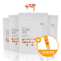 빅마마 시크릿코인 편안한맛 20알 4팩 + 사은품 증정 한알 고체 육수 천연 조미료 명장, 4펙