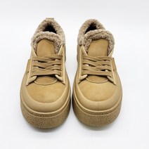 구두모모 클로스 포근 털 방한 스니커즈 (4cm)