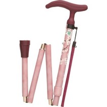 일본직발송 6. 후지홈 액티브 그레이스 접이식 스틱 벚꽃 핑크 B00QF109FY, One Size_One Color, One Size_One Color, One Color